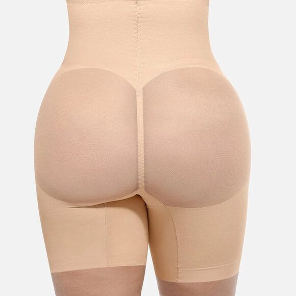 Mesh Tummy Control Butt Lifting High Waisted Shapewear Shorts - Picture 12 of 15